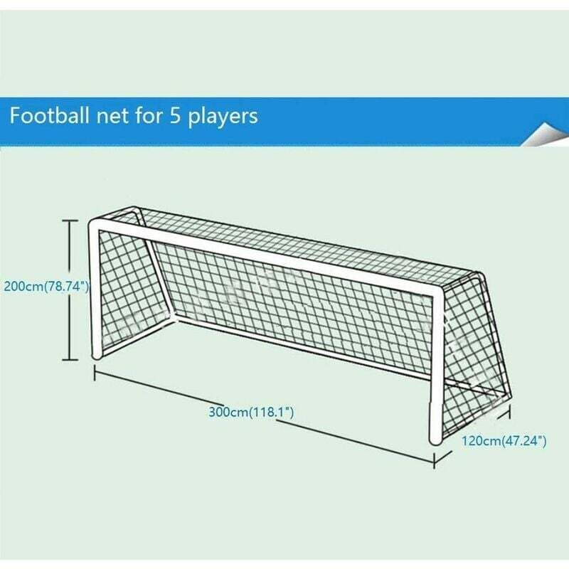 Replacement net for football goals 300x120x200cm - Durable sports net for football goals