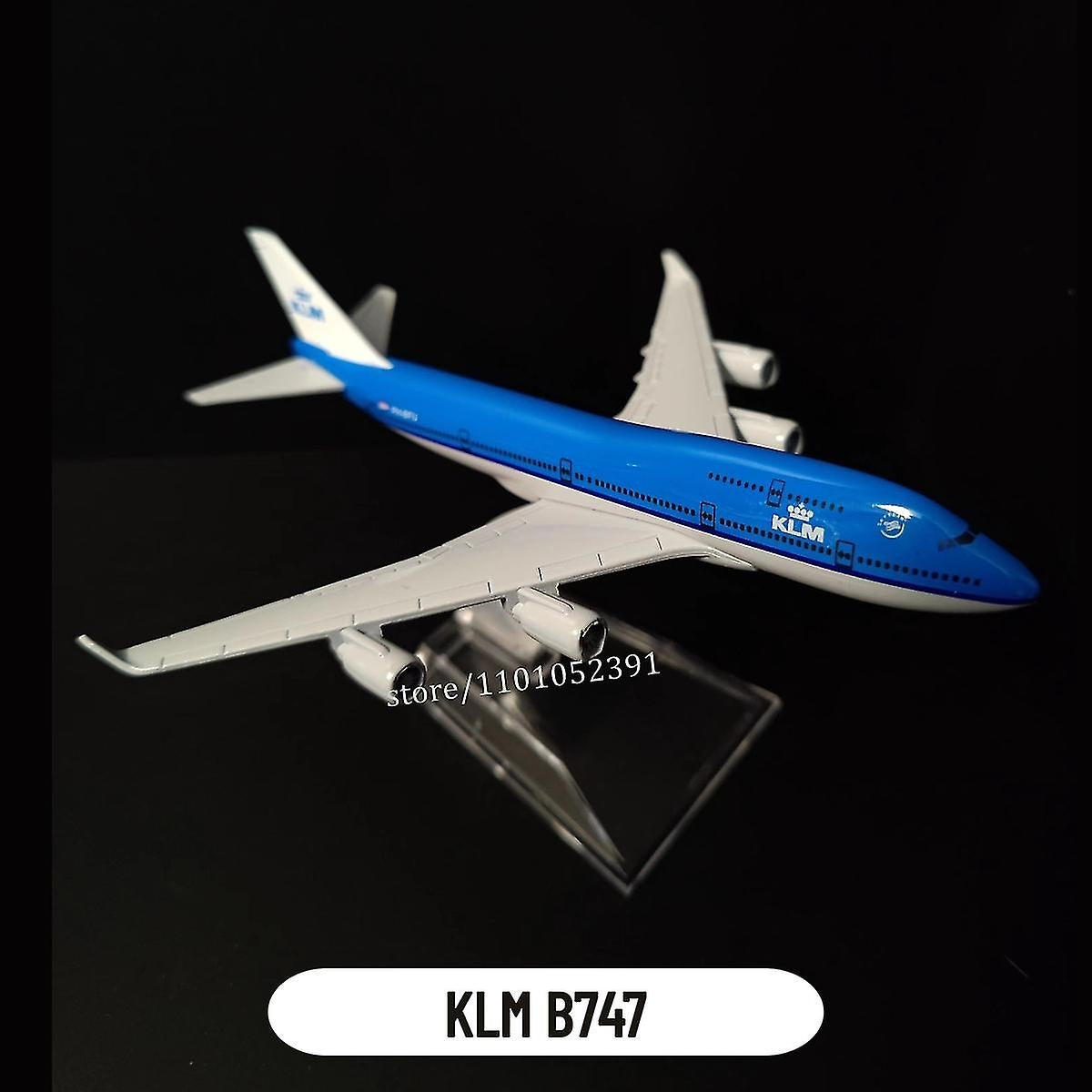 1:400 Scale Metal Airplane Replica DHL Boeing 757 Airplane Diecast Model Airplane Home Office Miniature Toys for Children 97.KLM B747