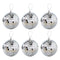 6/12 pcs Mini Disco Ball Party Decorations Silver Mini Plastic Ornaments Small Disco Balls Silver Silver_MGF Silver 6CM