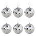 6/12 pcs Mini Disco Ball Party Decorations Silver Mini Plastic Ornaments Small Disco Balls Silver Silver_MGF Silver 6CM