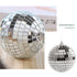 6/12 pcs Mini Disco Ball Party Decorations Silver Mini Plastic Ornaments Small Disco Balls Silver Silver_MGF Silver 6CM