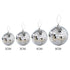6/12 pcs Mini Disco Ball Party Decorations Silver Mini Plastic Ornaments Small Disco Balls Silver Silver_MGF Silver 6CM