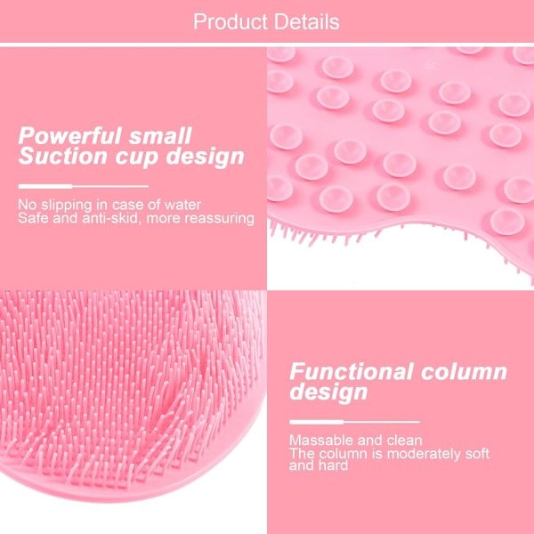 Silicone foot scrub for shower, silicone foot brush, silicone foot scrub for cleaning and massaging feet in the shower_qcx