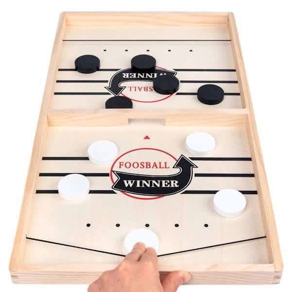Fast Sling Puck Game, Wooden Hockey Game, Super Soccer Table