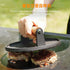 Pre-Seasoned Cast Iron Hamburger Press, Heavy Duty Hamburger Crusher for Griddle with Heat Resistant Handle Circle[CO]