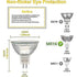 MR16 spotlight bulb 12V 20W GU5.3 dimmable 2-pin halogen bulb warm white light 2700K 12-pack