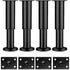 Adjustable Metal Furniture Legs - Set of 4 Sofa/Divan/Cabinet/Bed Legs - 18-30 cm Height Support Feet for Chair/Coffee Table/Dresser