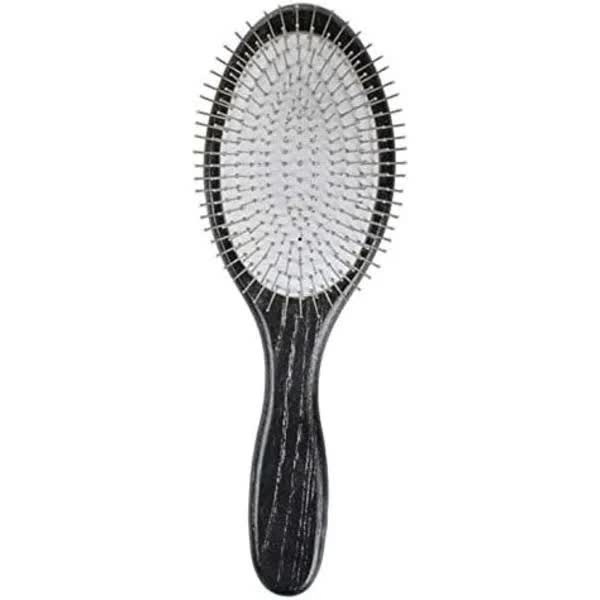 Paddle Brush with Metal Spikes - Hairbrush for Women/Men/Children to Detangle and Massage, Anti-Static, Best for All Hair Types