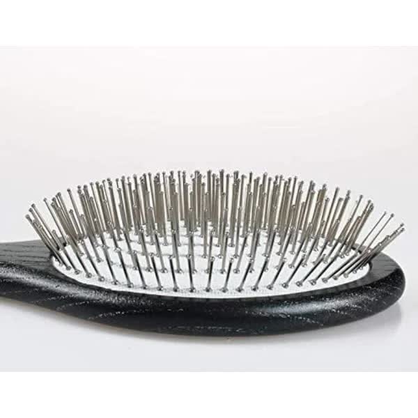 Paddle Brush with Metal Spikes - Hairbrush for Women/Men/Children to Detangle and Massage, Anti-Static, Best for All Hair Types