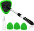 Windshield Washer, Car Windshield Cleaning Tool for Inside with 4 Reusable and Washable Microfiber Pads, Green