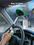 Windshield Washer, Car Windshield Cleaning Tool for Inside with 4 Reusable and Washable Microfiber Pads, Green