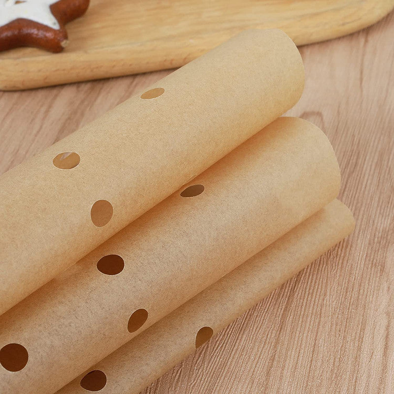 Perforated Baking Paper for Air Fryer, 100-pack, White, 20 cm