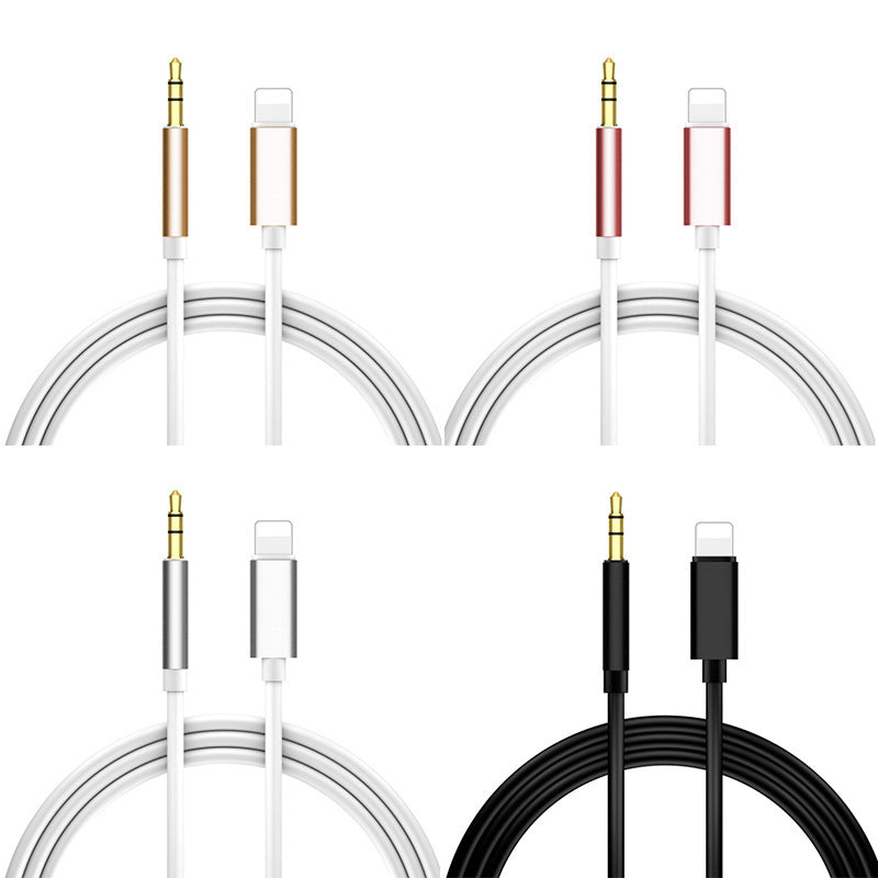 For iPhone Aux Cable Car Aux Cable Apple to 3.5mm Aux Cable - 1m Pink 1m
