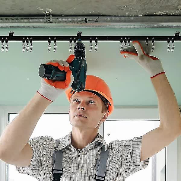 Meter Black Bendable Ceiling Track for Curtains, Flexible Ceiling Curtain Track