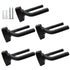 5-pack black guitar hanger wall mount with screws fits guitars