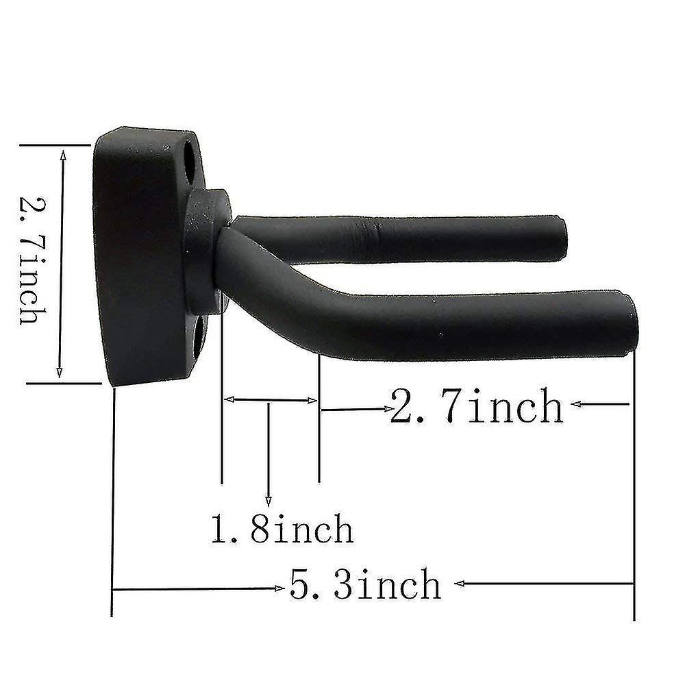 5-pack black guitar hanger wall mount with screws fits guitars