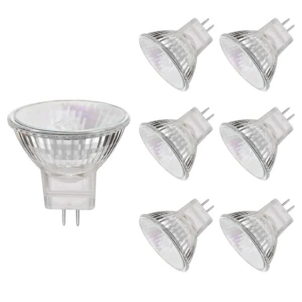MR11 halogen lamp, 20W 12V MR11 halogen lamp, high color rendering index, 6-pack