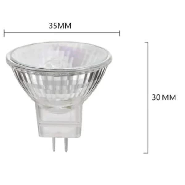 MR11 halogen lamp, 20W 12V MR11 halogen lamp, high color rendering index, 6-pack