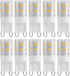 10pcs G9 2W 16LED Mini LED Bulbs, Ceramic Base, Eye Protection, Dimmable Design, Energy Saving Equivalent to 30 Watt Halogen