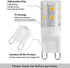 10pcs G9 2W 16LED Mini LED Bulbs, Ceramic Base, Eye Protection, Dimmable Design, Energy Saving Equivalent to 30 Watt Halogen