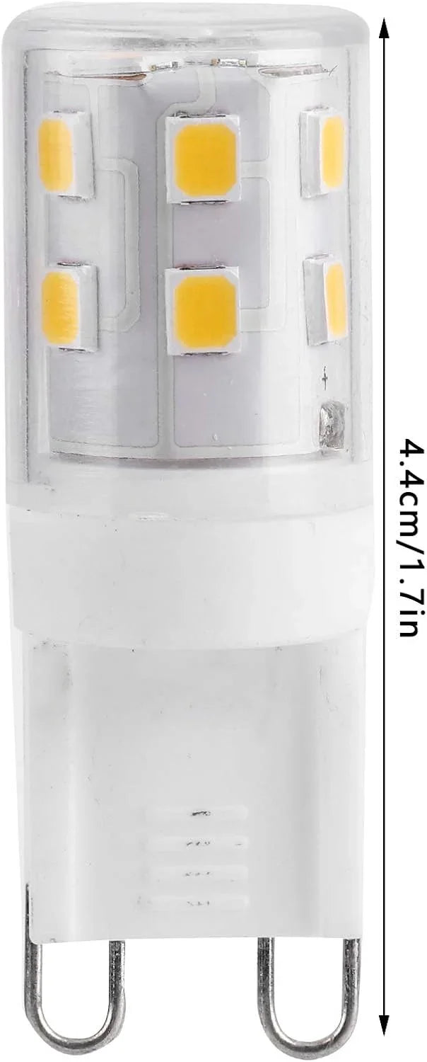 10pcs G9 2W 16LED Mini LED Bulbs, Ceramic Base, Eye Protection, Dimmable Design, Energy Saving Equivalent to 30 Watt Halogen