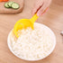 Rice Scoop Ladle Mold For Rice Ball Making, Non-stick Sushi Mold Rice Ball Scoop Rice Spatula Kitchen Utensil Yellow