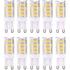 G9 LED Bulbs, Warm White 3000K 5W Light Equivalent 40W Halogen Bulbs 420 Lumen Non-Dimmable, 10-Pack