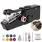 Handheld Sewing Machine Portable Convenience Black, for On-the-Go Sewing Needs