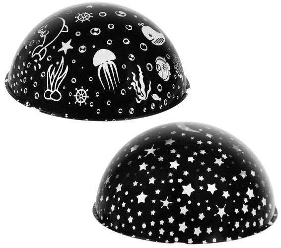 Galaxy Lamp Star Projector with Underwater Effect for Magical Atmosphere, Black