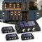 4 Pack Outdoor Solar Wall Lights Warm White IP65 Waterproof Up and Down Lights for Garden Yard Patio Fence