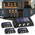 4 Pack Outdoor Solar Wall Lights Warm White IP65 Waterproof Up and Down Lights for Garden Yard Patio Fence