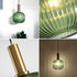Industrial Vintage Glass Pendant Light Polished Brass Holder Modern Retro Ceiling Lamp Energy Class A Plus Plus