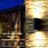 2 Pack Outdoor Wall Lights Aluminum Up Down IP44 Waterproof Black Lamps for Patio Garden Balcony Porch