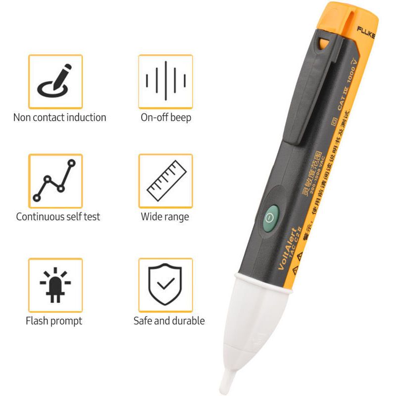 Mini Portable Electrical Test Pen, Non-Contact Voltage Tester, High-Precision Voltage Detection Tool, AC Voltage Detection 200-1000V