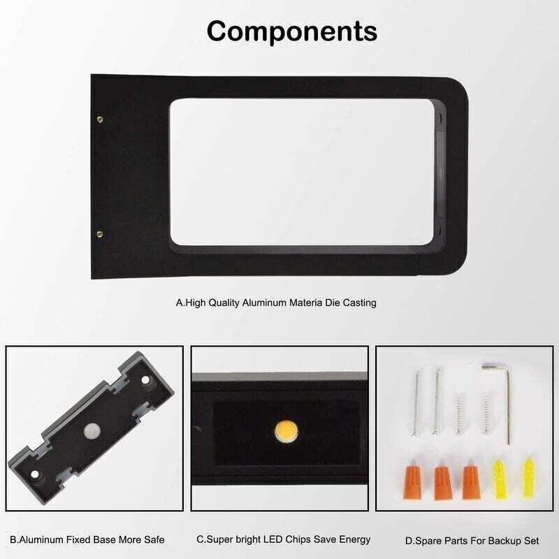 LED 7W 3000K IP65 Electrical Socket Light Post Terrace Outdoor Lighting Garden Lamp Black Warm White Design Waterproof Decorative Lighting IP65