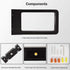 LED 7W 3000K IP65 Electrical Socket Light Post Terrace Outdoor Lighting Garden Lamp Black Warm White Design Waterproof Decorative Lighting IP65