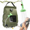Solar Camping Shower Bag, Solar Portable Shower Bag, Outdoor Foldable Water Bag with Switchable Shower Head Solar Water Heater for Hiking, 20 L