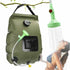 Solar Camping Shower Bag, Solar Portable Shower Bag, Outdoor Foldable Water Bag with Switchable Shower Head Solar Water Heater for Hiking, 20 L