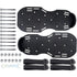 1 Pair Lawn Aerator, Lawn Scarifier Scarifier Spiked Shoes with Adjustable Straps, Universal Indoor and Outdoor, Black