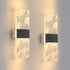 2 Pcs 12W LED Indoor Wall Light, 3000K Warm White Light Modern Acrylic Feather LED Wall Lamp, Simple Modern Wall Sconce for Bedroom, Living Room