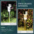 10 Pack Solar Garden Pathway Lights, Color Changing LED Stake Lights With Auto Dusk To Dawn Sensor, Stainless Steel, IP44 Outdoor For Lawn, 34 cm
