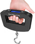 Digital Luggage Scale With Hook, Capacity Accuracy, Backlit LCD Handheld Travel Baggage Scale For Suitcases, Black, 50 kg, 10 g, 12 x 8 cm