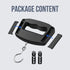 Digital Luggage Scale With Hook, Capacity Accuracy, Backlit LCD Handheld Travel Baggage Scale For Suitcases, Black, 50 kg, 10 g, 12 x 8 cm