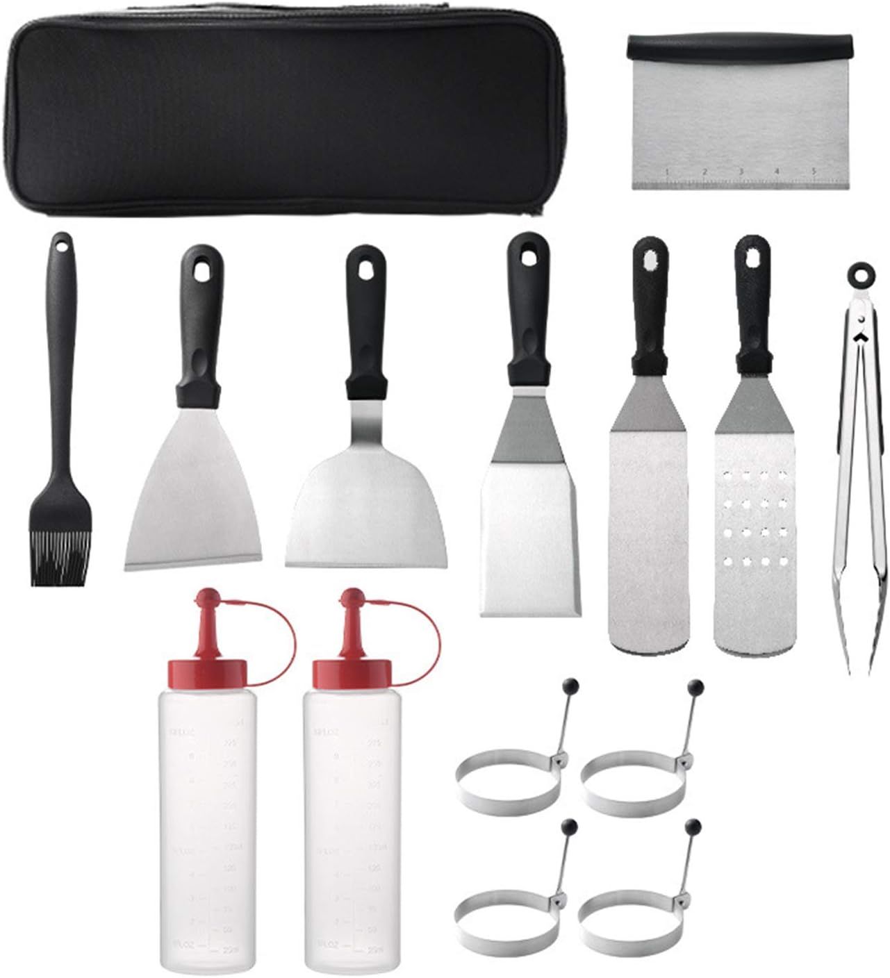 14 Piece Stainless Steel Barbecue Tool Set with Carrying Bag