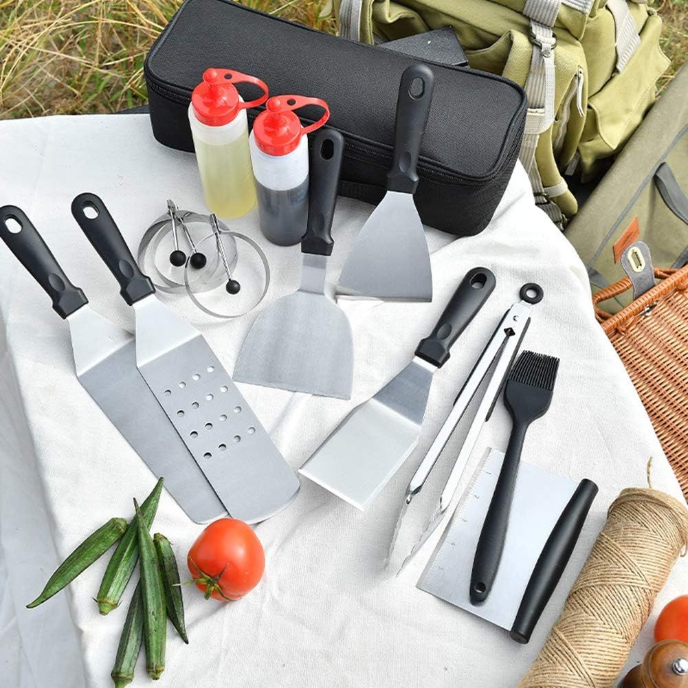 14 Piece Stainless Steel Barbecue Tool Set with Carrying Bag