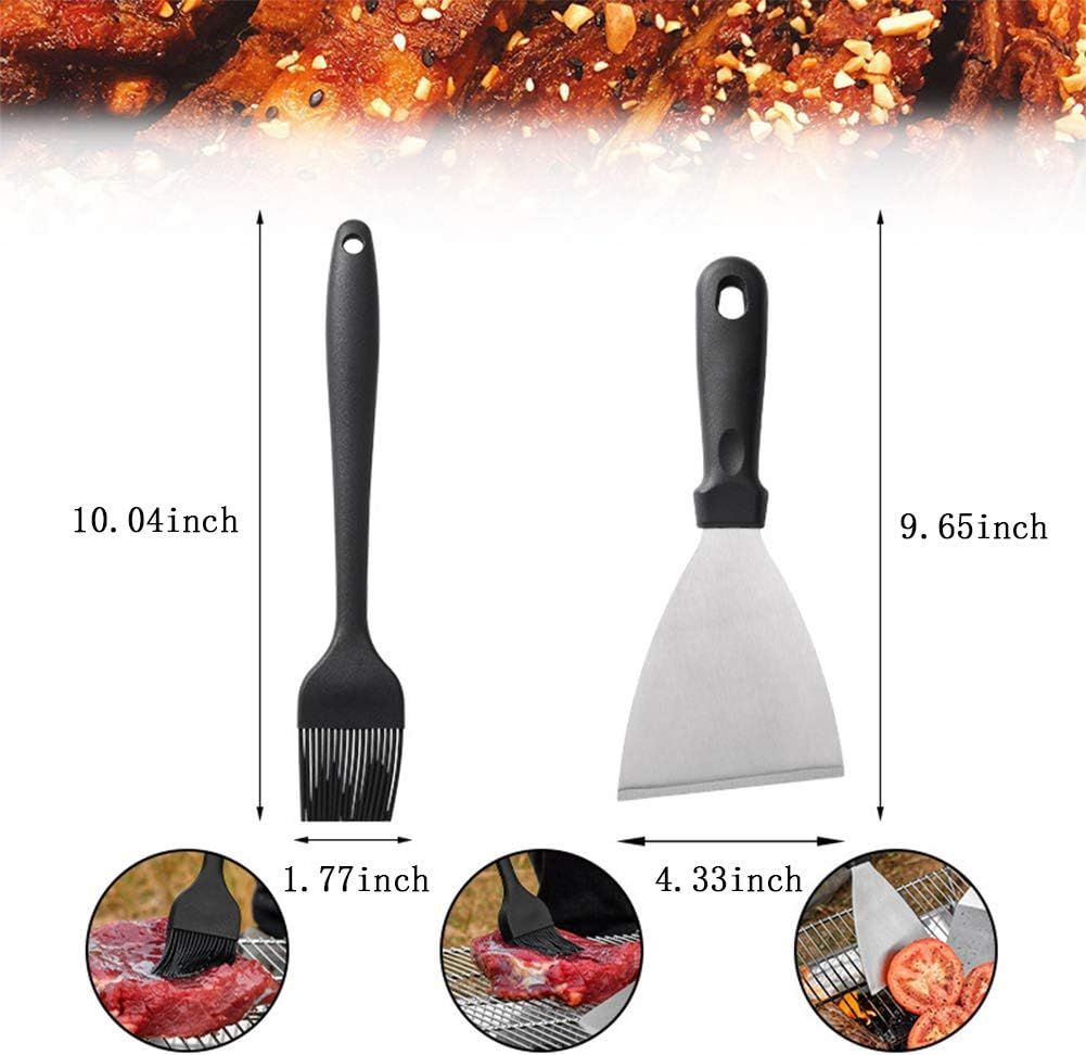 14 Piece Stainless Steel Barbecue Tool Set with Carrying Bag