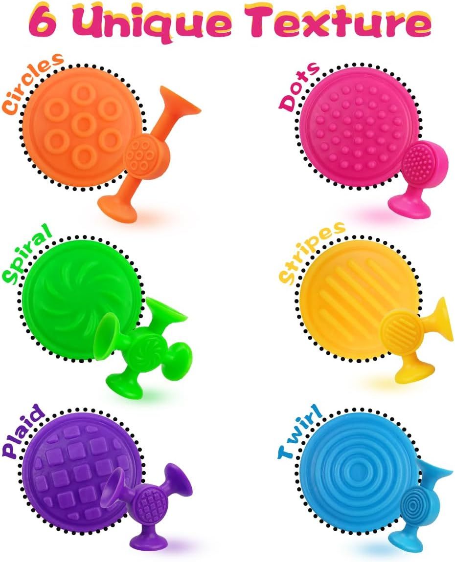 12 Piece Suction Cup Bath Toy Set for Children