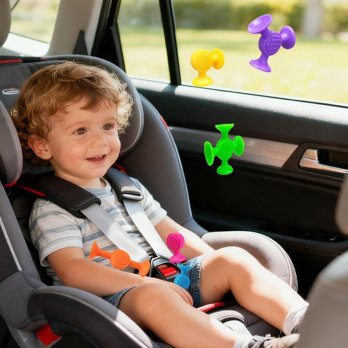 12 Piece Suction Cup Bath Toy Set for Children