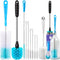 11 Piece Bottle Brush Set with Sponge, 40 cm