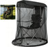 Canopy Chair Mosquito Net Black, 89 x 82 x 160 cm